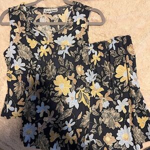 Floral Print Two Piece Set